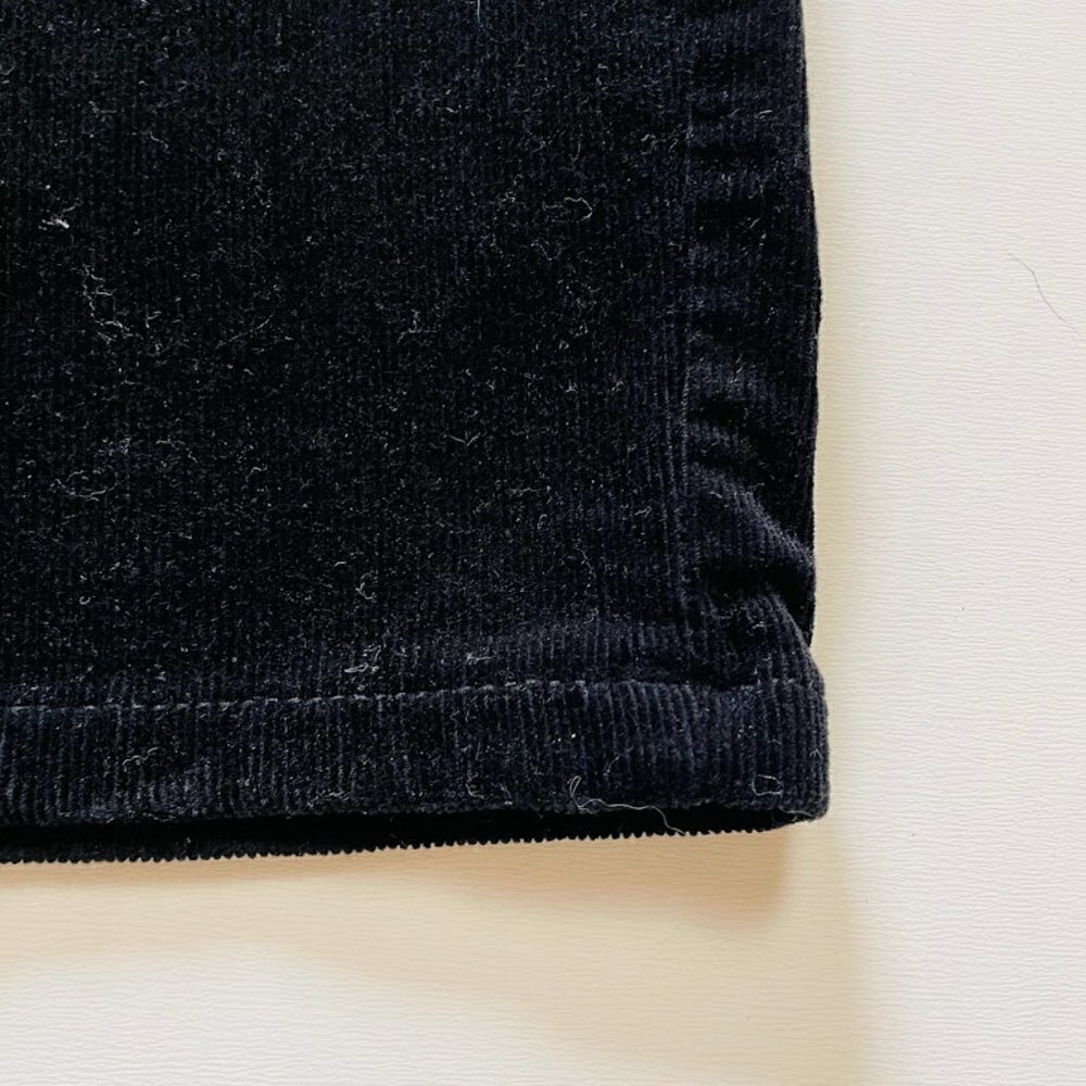 Talbots Pant Trouser High Waist Straight Leg Corduroy Black Classic Holiday Plus - Picture 6 of 9